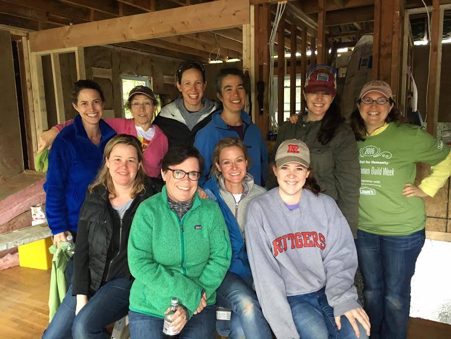 Habitat for Humanity Women Build Event volunteers