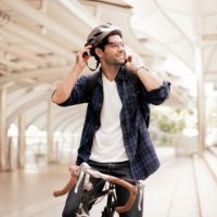 WearingBikeHelmet
